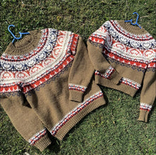 Load image into Gallery viewer, Hand knit Wool Fair Isle Sweaters