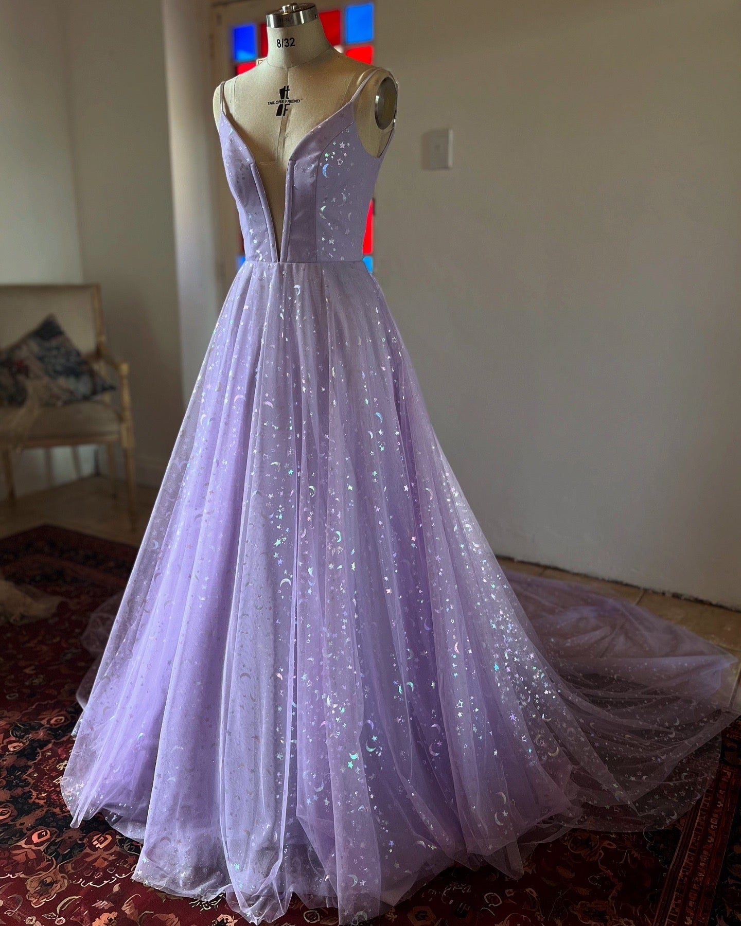Lilac Galaxy Tulle Dress – KF COUTURE BOUTIQUE