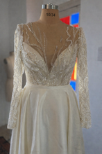 Load image into Gallery viewer, Beaded Corset Couture Gown