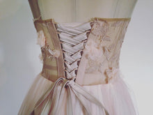 Load image into Gallery viewer, Blush Pink Wedding/Evening Dress with 3D Lace