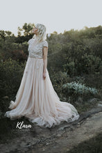 Load image into Gallery viewer, Beige and light gold gown