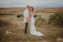 Load image into Gallery viewer, Ivory Fit and Flare Wedding Gown