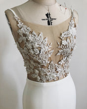 Load image into Gallery viewer, Ivory Fit and Flare Wedding Gown