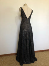 Load image into Gallery viewer, Glitter and sequins Abstract lace gown