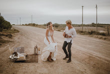 Load image into Gallery viewer, Ivory Fit and Flare Wedding Gown