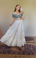 Load image into Gallery viewer, Cottagecore Style Tiered Cotton Maxi Skirt
