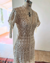 Load image into Gallery viewer, Hand Made Crochet bohemian/beach Wedding Dress
