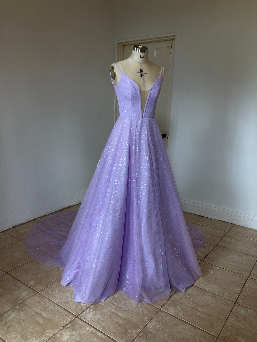 Lilac Galaxy Tulle Dress - DRESS RENTAL