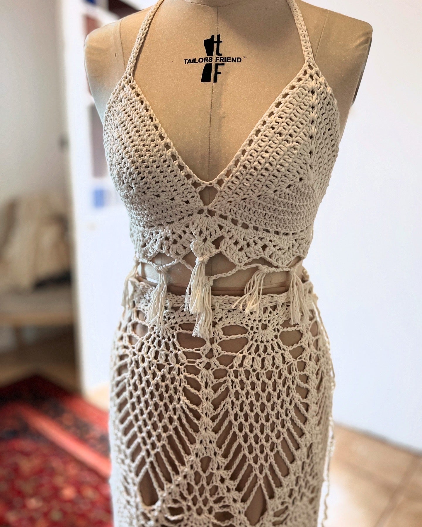 Crochet Bohemian/Beach Wedding Gown – KF COUTURE BOUTIQUE
