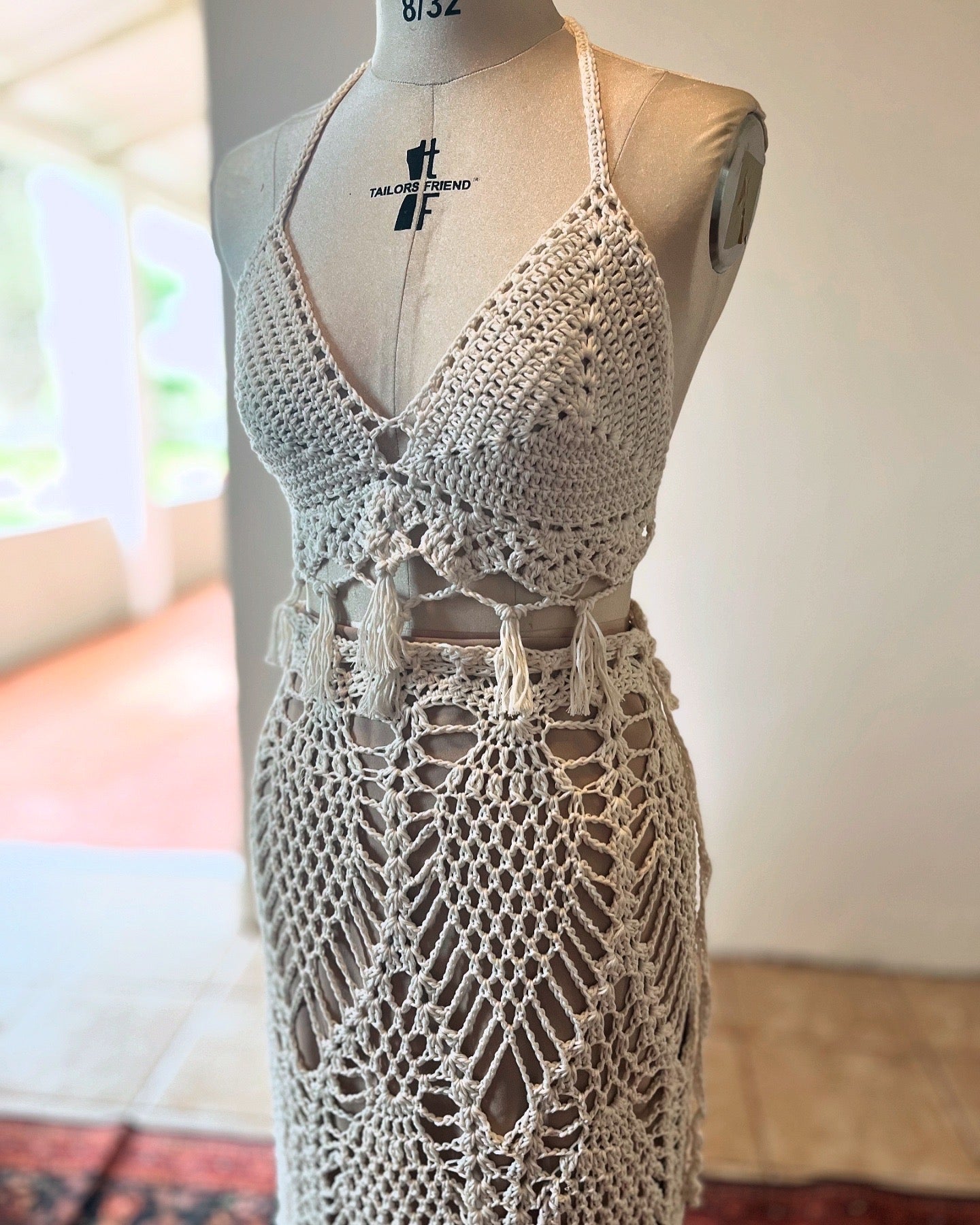 dresses in west palm beach Crochet Bohemian/Beach Wedding Gown – KF COUTURE BOUTIQUE