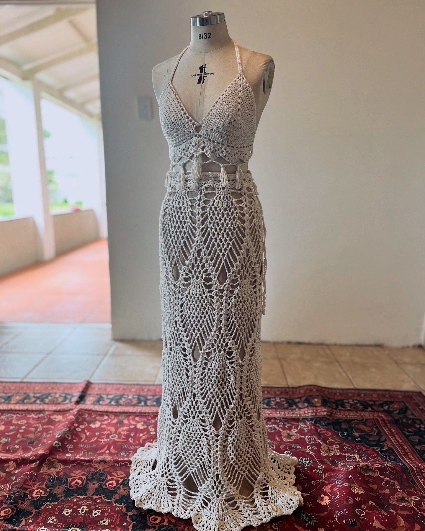 Crochet Bohemian/Beach Wedding Gown – KF COUTURE BOUTIQUE