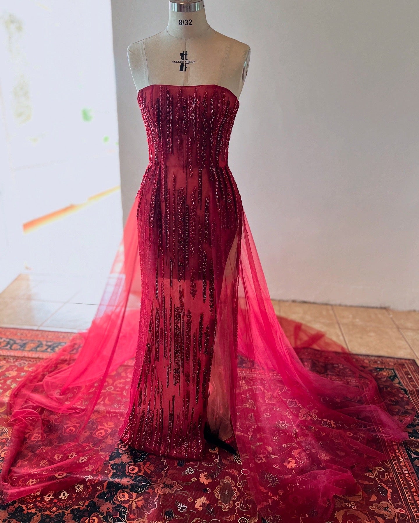 Beaded Couture Gown  KF COUTURE BOUTIQUE