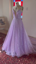 Load and play video in Gallery viewer, Lilac Galaxy Tulle Dress
