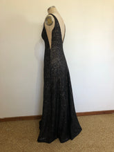 Load image into Gallery viewer, Glitter and sequins Abstract lace gown
