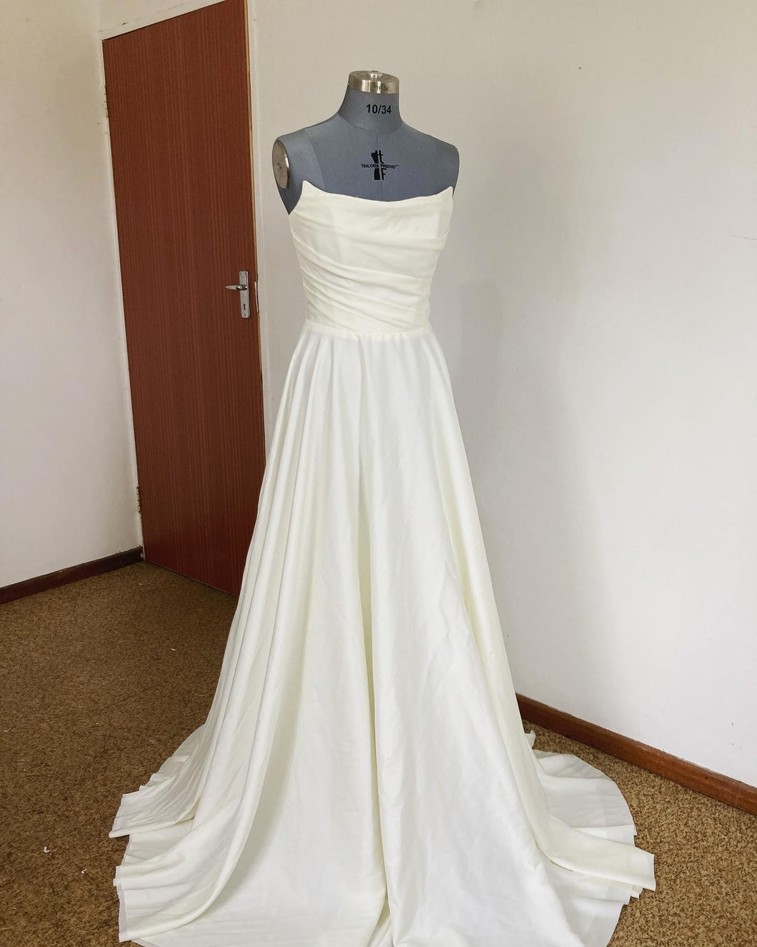 Draped Bridal Gown